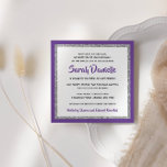 Invitación Purpurinoso Bat Mitzvah, Verde azulado y plateado<br><div class="desc">Esta invitación a la moda de Bat Mitzvah presenta un purpurina falso y brillante en una capa sobre un fondo de color sólido. Utilice el formulario de plantilla para agregar su propia información. La función "Personalizar" puede utilizarse para cambiar el estilo, el color y la disposición del tipo de letra....</div>