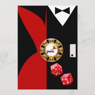 Invitación PwC Cena Baile Casino Royale Vegas Swank