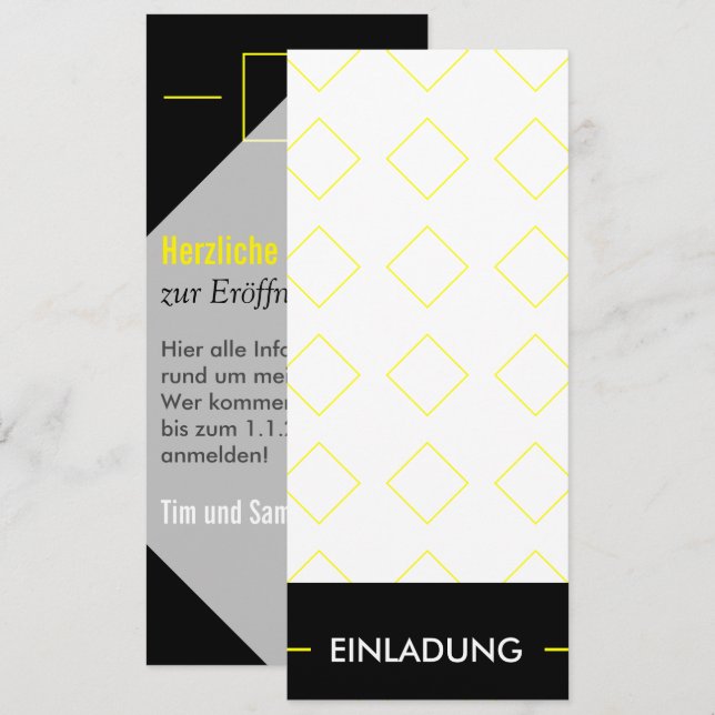 Invitación q (Anverso / Reverso)