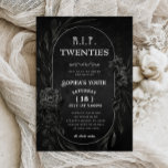 Invitación QEPD 2003 Fiesta de cumpleaños Muerte a mi juventu<br><div class="desc">¡Despido de los veinte con estilo con nuestra invitación a la fiesta de cumpleaños número 30! Este diseño oscuro y humorístico declara juguetonamente "Muerte a mi juventud", marcando el tono perfecto para una celebración que marca el fin de una era. Personalizar los detalles e invita a tus invitados a unirse...</div>