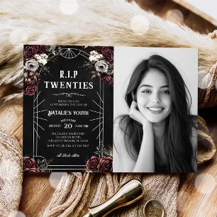 Invitación QEPD 20 años 30 Muerte a mi juventud