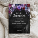 Invitación QEPD 20 Floral Death to my Youth 30th Birthday<br><div class="desc">Despidan de los 20 con nuestra invitación de cumpleaños número 30 'QEPD la muerte floral a mi juventud'. Este diseño único combina elegancia floral con un toque nostálgico, creando una invitación elegante y entusiasta para una celebración de un hito. Completamente personalizable de capturar la esencia de su evento, esta invitación...</div>