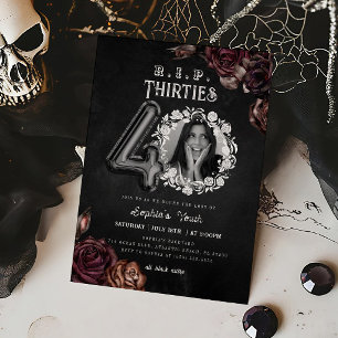 Invitación QEPD 3040º cumpleaños Muerte a mi joven foto