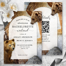 Invitación QR Code Bear Mountain Bachelorette Weekend