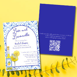 Invitación QR Code Love & Limoncello - Ducha de novias italia
