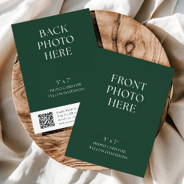 Invitación QR Code Photo Card for Vellum Wedding Invitations