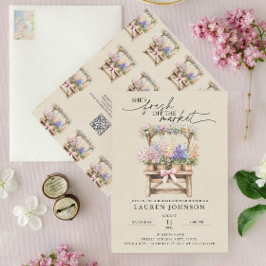 Invitación QR Code She's Fresh Off the Market Bridal Shower