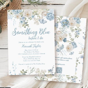 Invitación QR Código Algo Azul Antes De Hacer Ducha Británica