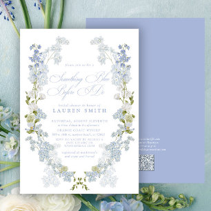 Invitación QR Código Algo Azul Antes De Hacer Ducha Británica