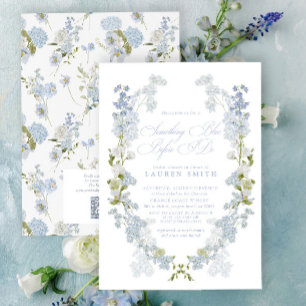 Invitación QR Código Algo Azul Antes De Hacer Ducha Británica