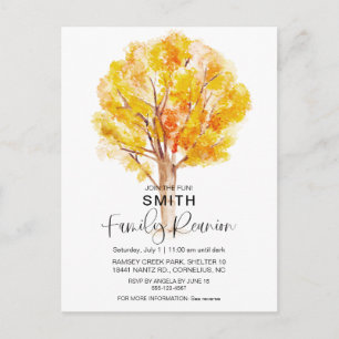 Invitación QR de la Reunión de otoño de la familia