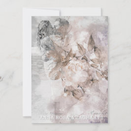 Invitación *~* QR Ephemera AR26 RSVP PHOTO Vintage - Boda