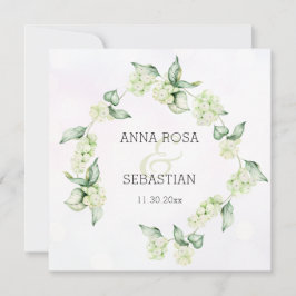 Invitación *~* QR Invierno Nieve Berry AR12 Boho RSVP Boda