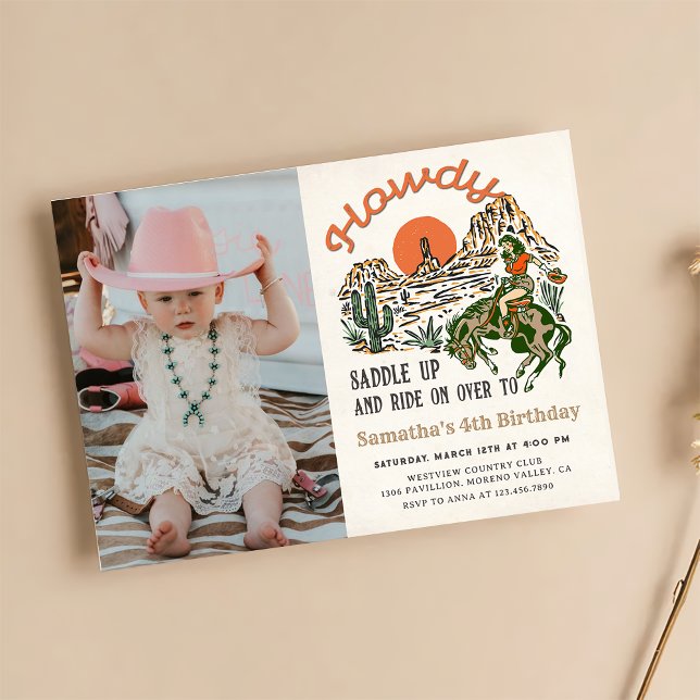 Invitación ¡Qué bien! Foto de cumpleaños de Rodeo Occidental  (Subido por el creador)