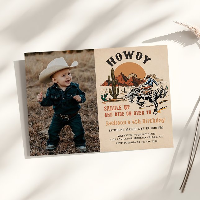 Invitación ¡Qué bien! Foto de cumpleaños de Rodeo Occidental  (Subido por el creador)