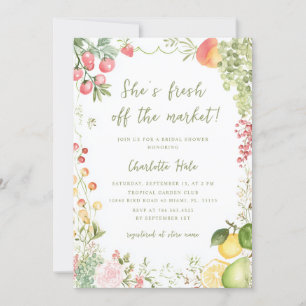 Invitación Qué caprichosa está fuera de la ducha de novia en