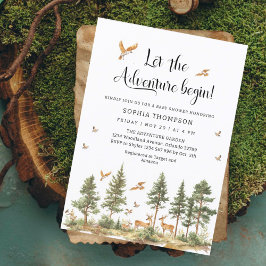 Invitación Que comience la aventura Niño bebé Sower