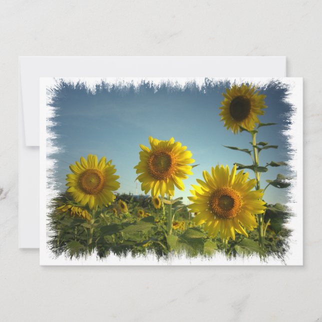 Invitación que cultiva un huerto orgánica (Anverso)