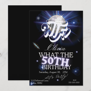 Invitación Qué diablos Quién Cumple 50 Cumpleaños Divertidos