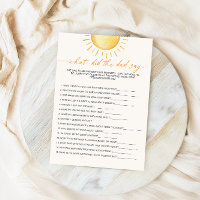 ¿Qué Dijo El Papá En Baby Shower Sunshine?