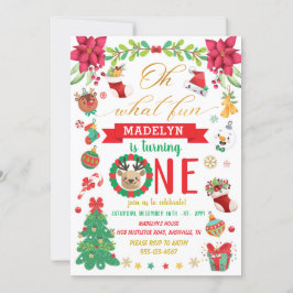 Invitación Qué Diversión De Ser Un Navidad Cumpleaños