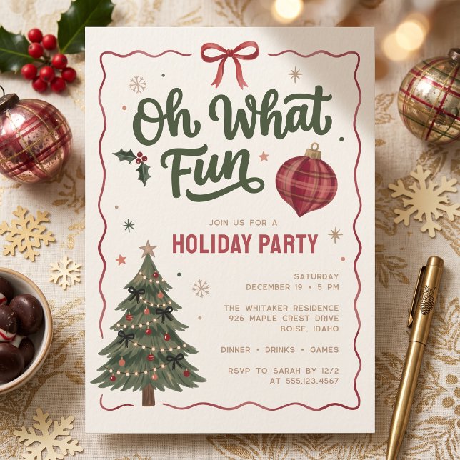 Invitación Qué divertida fiesta navideña (Subido por el creador)