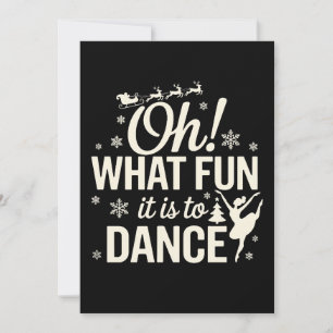 Invitación Qué divertido es bailar ballet de Navidad Xmas