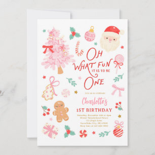 Invitación Qué divertido es cumplir un lindo cumpleaños de Na