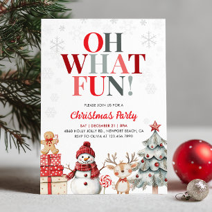Invitación Qué divertido Fiesta de Navidad en el País de las 
