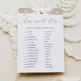 Invitación Qué Dulce Es Candy Bar Twinkle Star Baby Game