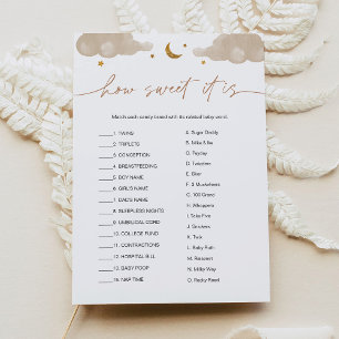 Invitación Qué Dulce Es Candy Bar Twinkle Star Baby Game