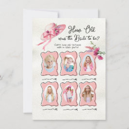 Invitación Qué edad tenía la novia Derby Gorra Rosado juego d