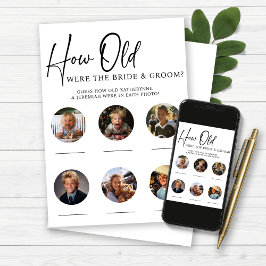 Invitación Qué edad tenían los juegos de recepción de Novia y