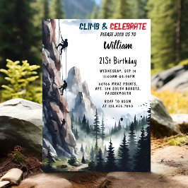 Invitación Que el árbol del niño se divirtiera al acantilado