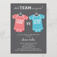 ¿Qué equipo? Baby Shower de revelación de género