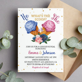 Invitación ¿Qué es la Fiesta de revelación de género del Crem