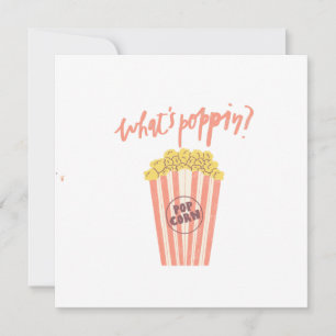 Invitación Qué es Poppin’ Popcorn