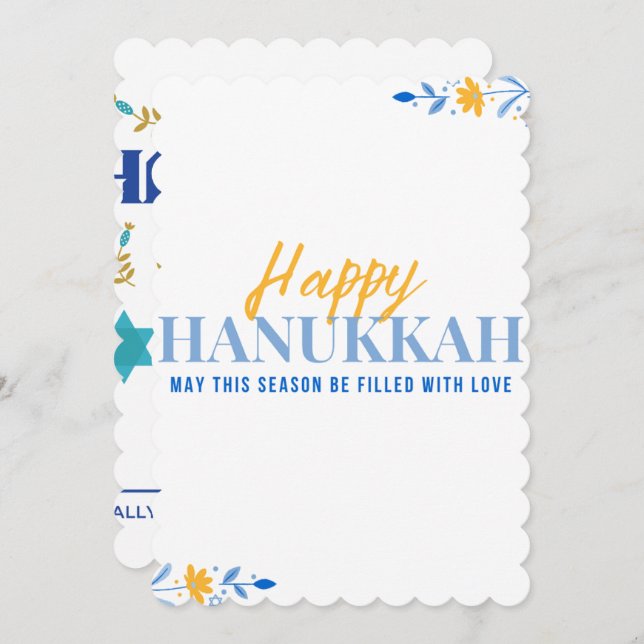 Invitación Que Esta Temporada Esté Llena De Amor Invitado Han (Anverso / Reverso)