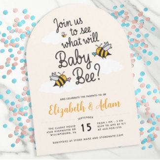 Invitación ¿Qué hará el bebé bebe? Ducha De Parejas Revueltas
