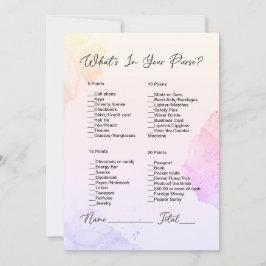 Invitación ¿Qué hay en tu bolso?