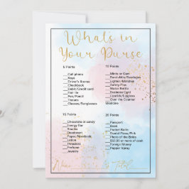 Invitación ¿Qué hay en tu bolso?