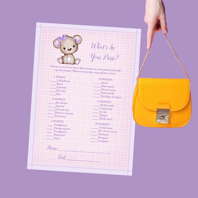 Invitación ¿Qué hay en tu bolso? (Subido por el creador)