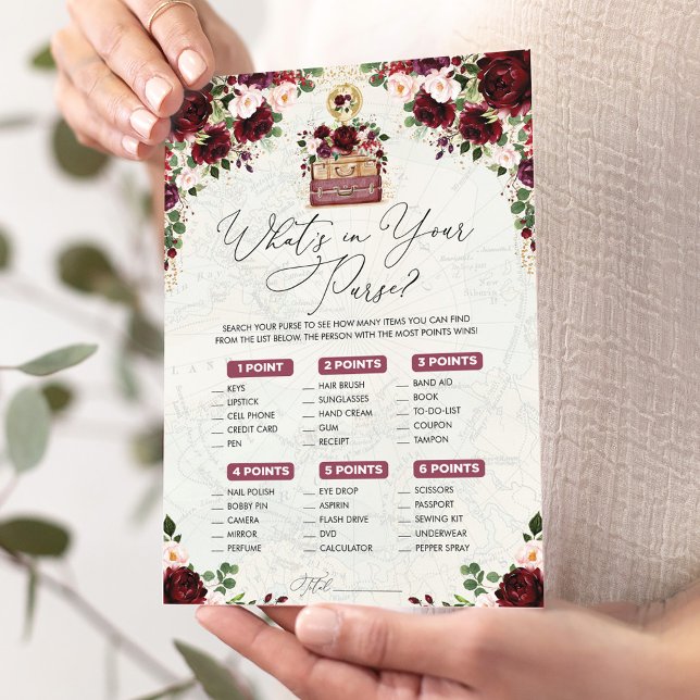 Invitación ¿Qué hay en tu bolso? (Subido por el creador)