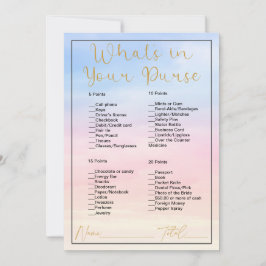 Invitación ¿Qué hay en tu bolso?