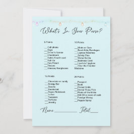 Invitación ¿Qué hay en tu cartera? Luces colgantes Ducha de n