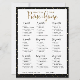 Invitación ¿Qué hay en tu juego de bolso?