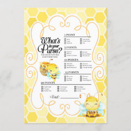 Invitación ¿Qué hay en tu juego de bolsos?