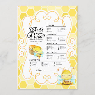 Invitación ¿Qué hay en tu juego de bolsos?