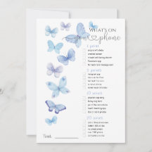 ¿Qué hay en tu juego de las mariposas azules?