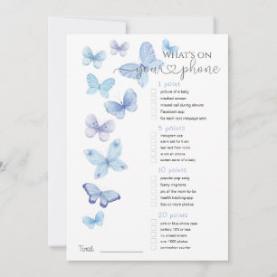 Invitación ¿Qué hay en tu juego de las mariposas azules?